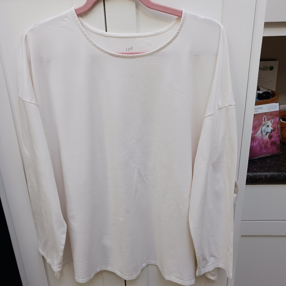 J jill long sleeve tee shirt 3x
